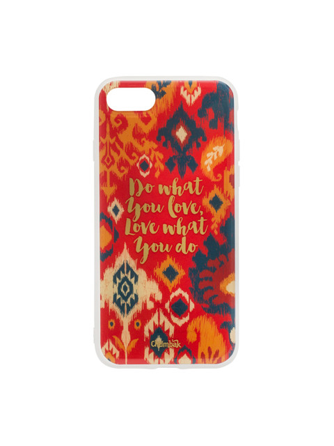 

Chumbak Orange Ikat Printed iPhone 8 and SE Case