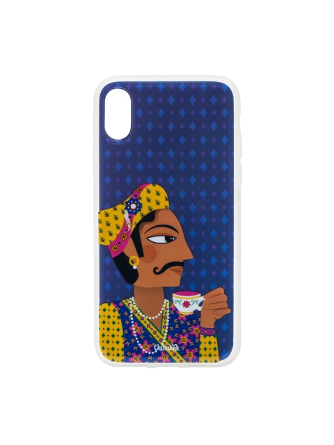 

Chumbak Blue Royal Raja Printed iPhone X Case