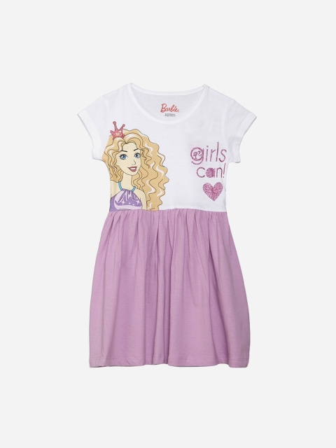 

Kids Ville Barbie featured White Dress for Girls