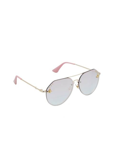

Ivish Unisex Aviator Sunglasses 2021, Pink