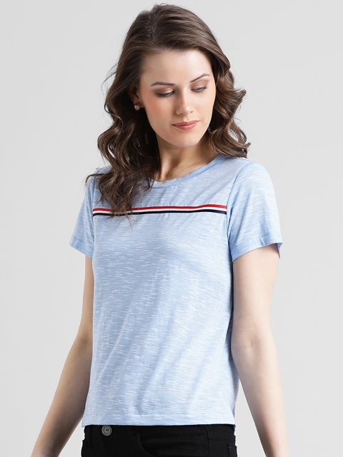 

Zink London Women Blue Solid Top
