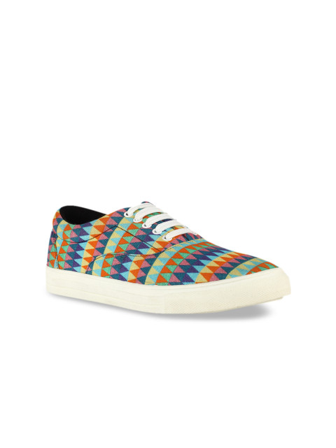 

Franco Leone Men Multicoloured Printed Sneakers, Multi