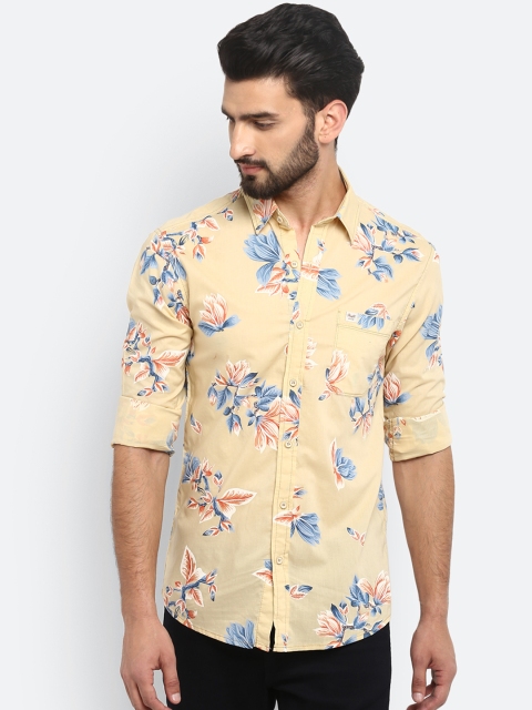 

Mufti Men Beige Regular Fit Printed Casual Shirt