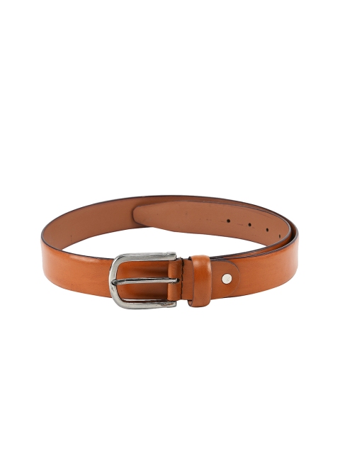 Tossido Men Tan Brown Textured Leather Belt