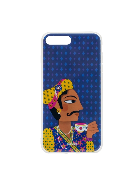 

Chumbak Blue Printed Iphone 8 Plus Mobile Case
