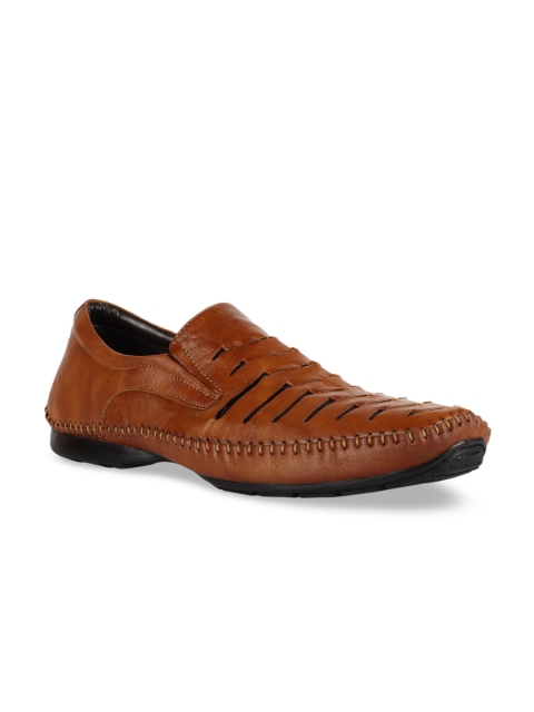 

Franco Leone Men Brown Leather Sandals