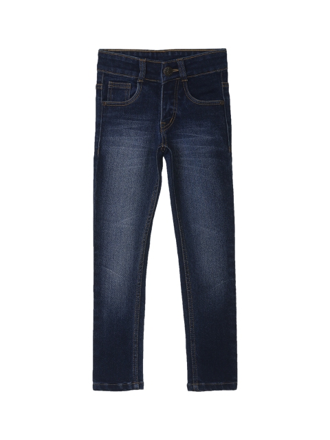 

612 league Boys Blue Regular Fit High-Rise Clean Look Jeans