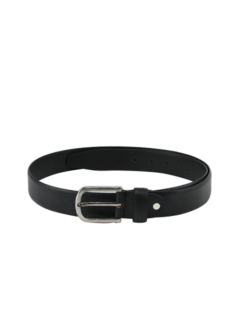 

Tossido Men Black Textured Leather Belt