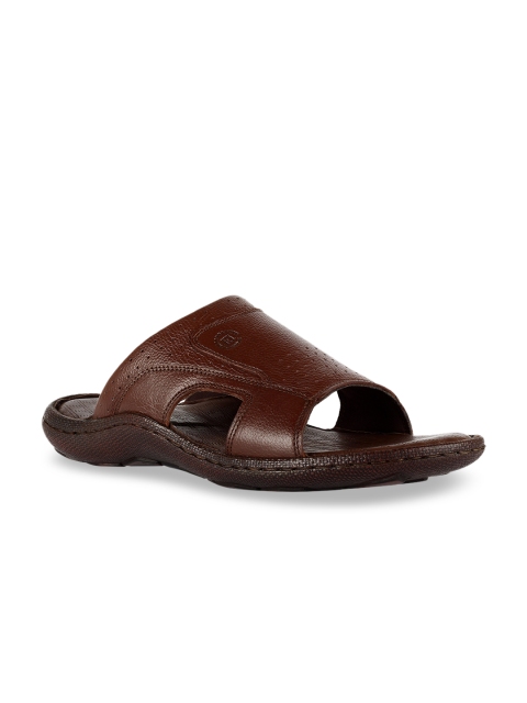 

Franco Leone Men Brown Leather Sandals