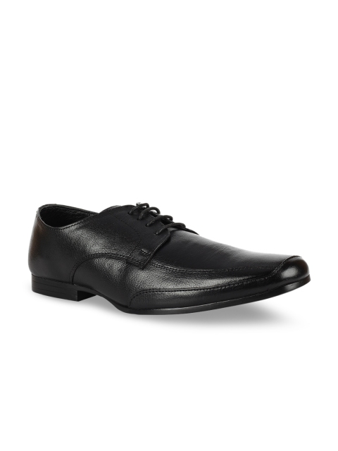 

Franco Leone Men Black Soid Leather Formal Derbys