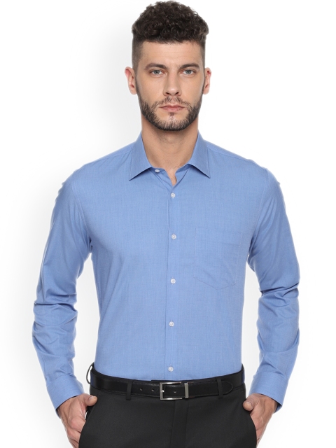 

Van Heusen Men Blue Tight Slim Fit Solid Formal Shirt
