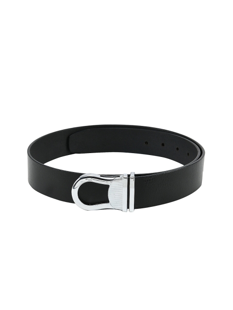 

Tossido Men Black Textured Leather Belt