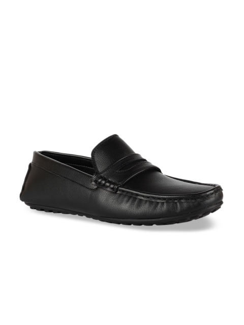 

Franco Leone Men Black Driving Shoes
