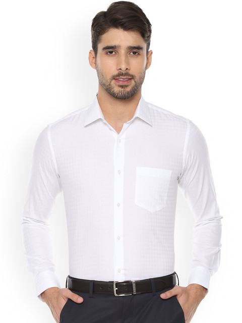 

Van Heusen Men White Tight Slim Fit Solid Formal Shirt