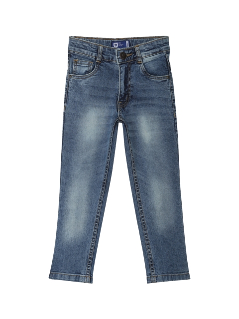 

612 league Boys Blue Regular Fit High-Rise Clean Look Jeans