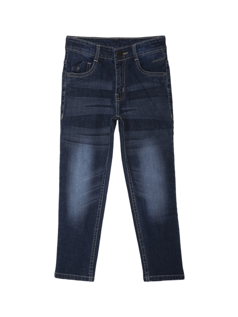 

612 league Boys Blue Regular Fit High-Rise Clean Look Jeans