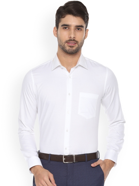 

Van Heusen Men White Slim Fit Solid Formal Shirt