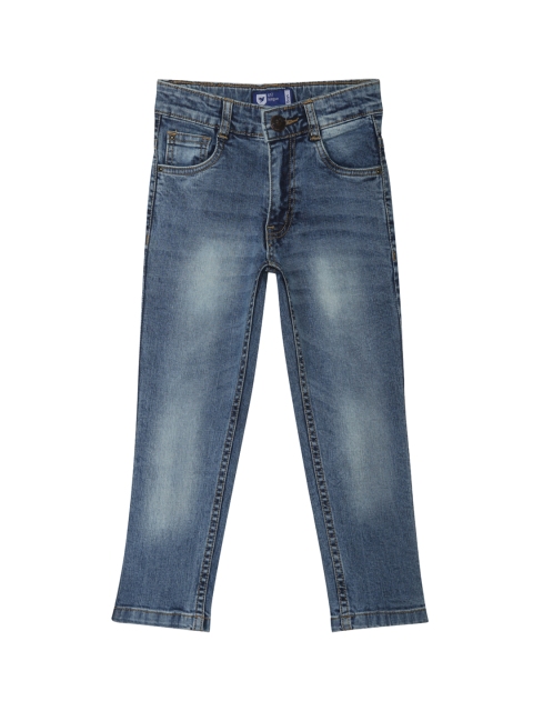 

612 league Boys Blue Regular Fit High-Rise Clean Look Jeans