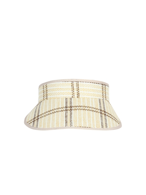 

FabSeasons Women Beige & Brown Printed Visor Cap