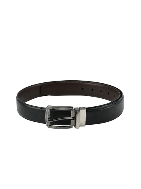 

Tossido Men Black Textured Leather Belt