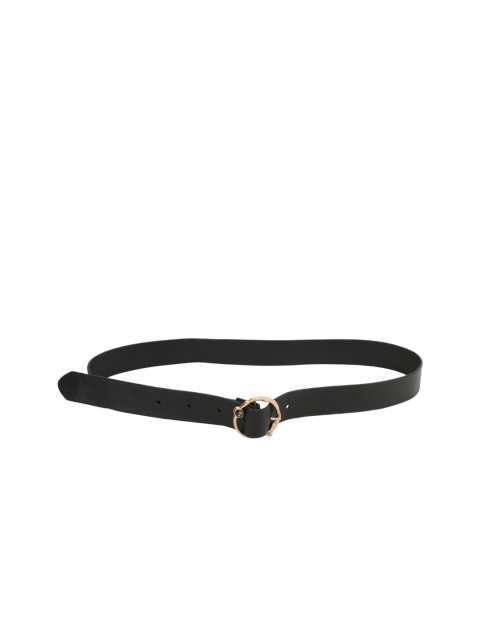 

Kazo Women Black Solid Slim Belt