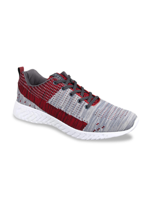 

Yuuki Men Grey Mesh Mid-Top Training or Gym Shoes