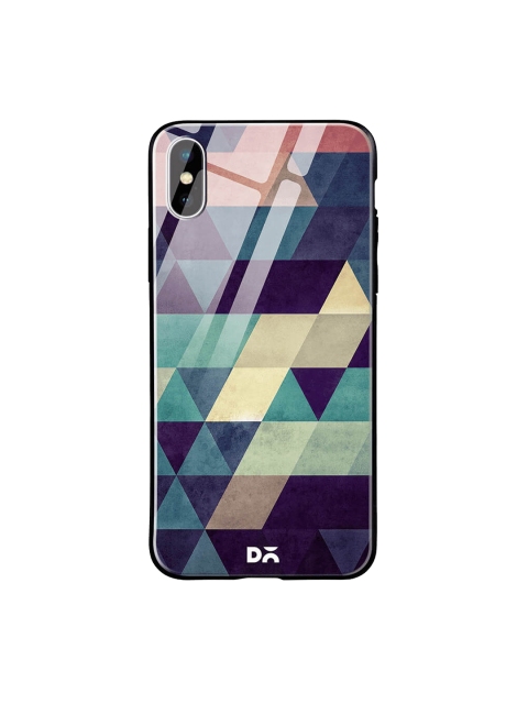 

DailyObjects Multicoloured iPhone XS Printed Glass Case Cover, Multi