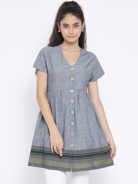 

Oxolloxo Women Grey solid Tunic