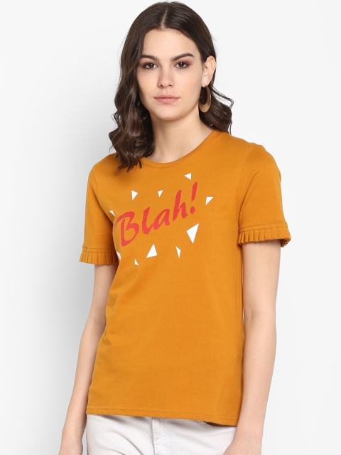 

Lady Stark Women Yellow Printed Top