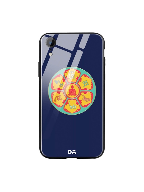 

DailyObjects Navy Blue iPhone XR Glass Case Cover