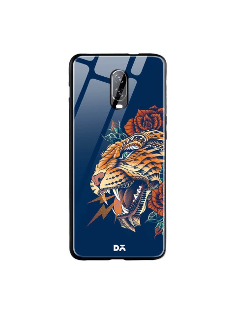 

DailyObjects Blue OnePlus 6T Glass Case Cover