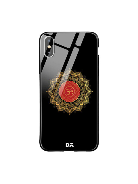

DailyObjects Black iPhone XS Max Glass Case Cover