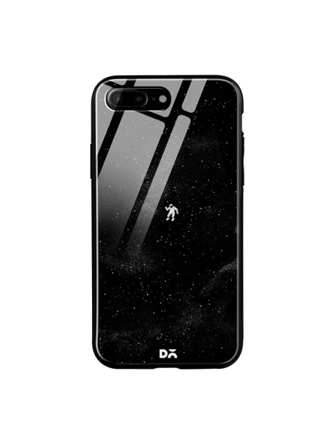 

DailyObjects Black Printed iPhone 7 Plus Glass Case Cover