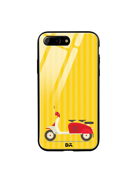 

DailyObjects Yellow iPhone 7 Plus Glass Case Cover
