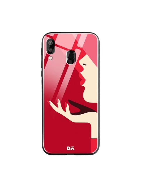 

DailyObjects Red Samsung Galaxy M20 Printed Glass Case Cover