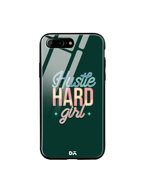 

DailyObjects Green Printed iPhone 7 Plus Glass Case Cover