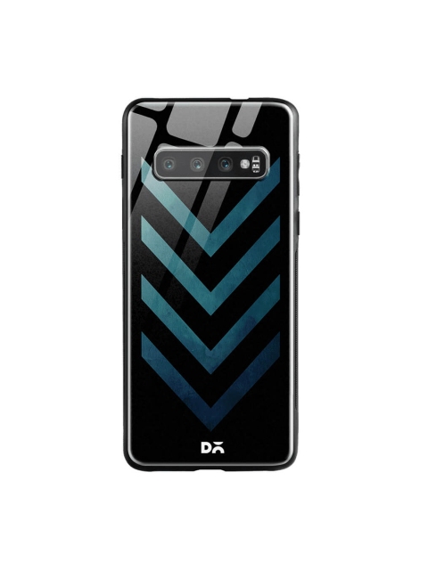 

DailyObjects Black & Blue Samsung Galaxy S10 Glass Case Cover