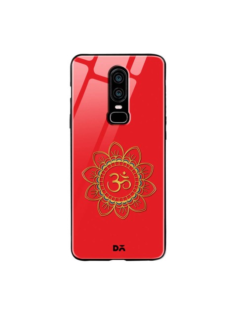 

DailyObjects Red OnePlus 6 Glass Case Cover