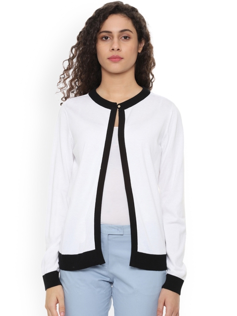 

Van Heusen Women White Solid Shrug