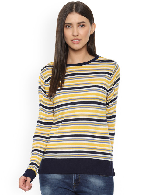 

Van Heusen Woman Women Yellow & Black Striped Top