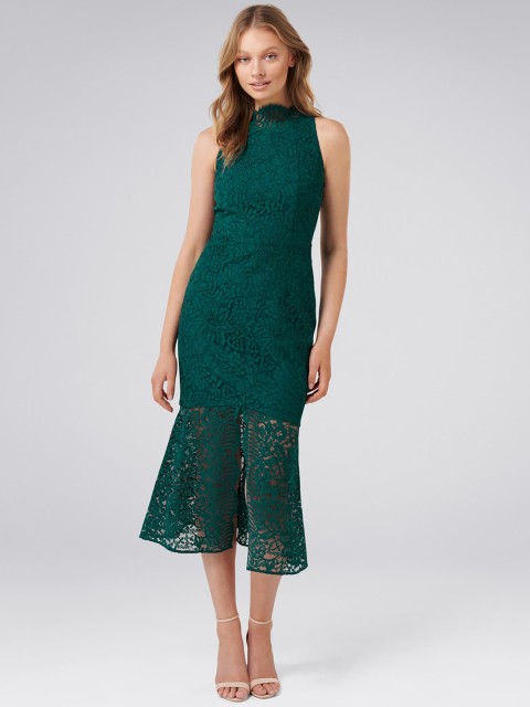 

Forever New Women Green Sheath Dress