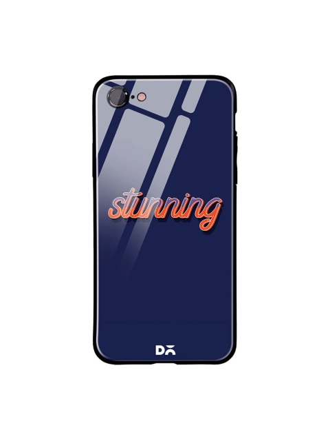 

DailyObjects Navy Blue iPhone 7 Glass Case Cover