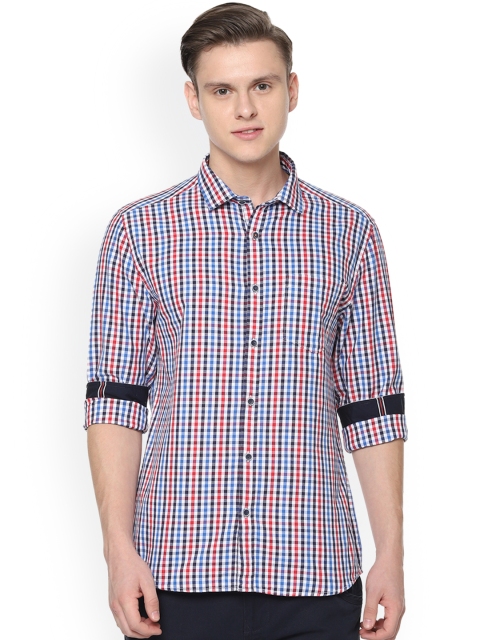 

People Men Multicoloured Regular Fit Checked Casual Shirt, Multi