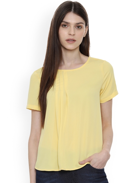 

Allen Solly Woman Women Yellow Solid A-Line Top