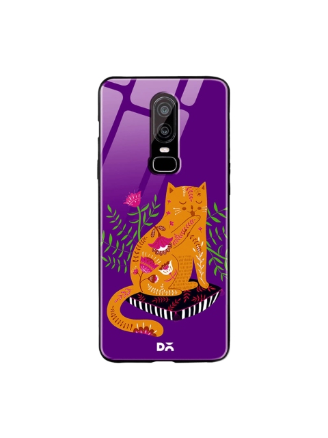 

DailyObjects Purple OnePlus 6 Glass Case Cover