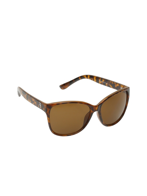Z-ZOOM Women Brown Oval Sunglasses 55123