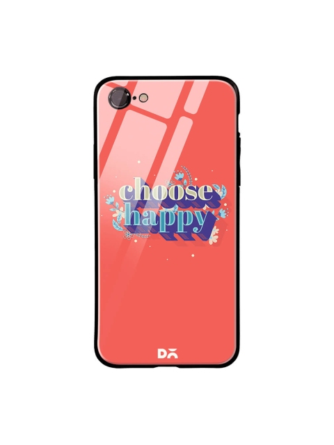 

DailyObjects Peach-Coloured iPhone 7 Printed Glass Case Cover
