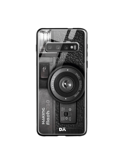 

DailyObjects Black Samsung Galaxy S10 Printed Glass Case Cover