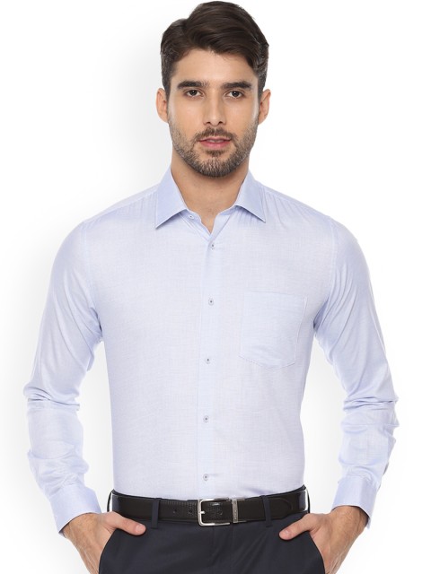 

Van Heusen Men Blue Tight Slim Fit Printed Formal Shirt