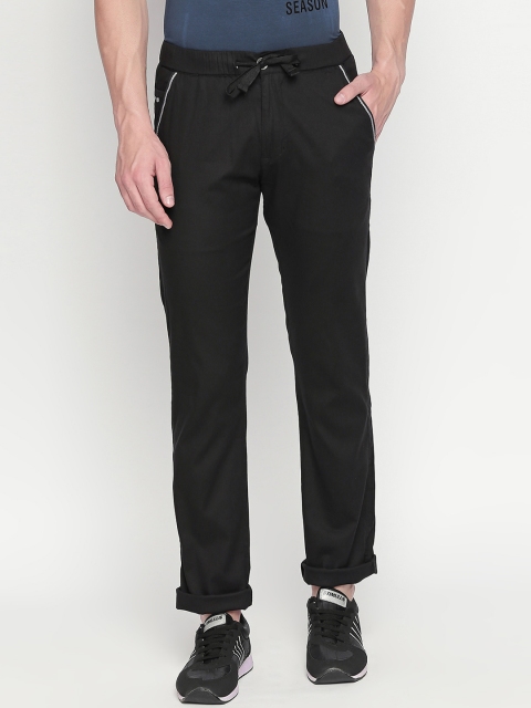 

beevee Men Black Track Pants